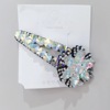 Genuine crystal, hairgrip, bangs, flowered, bright catchy style, wholesale
