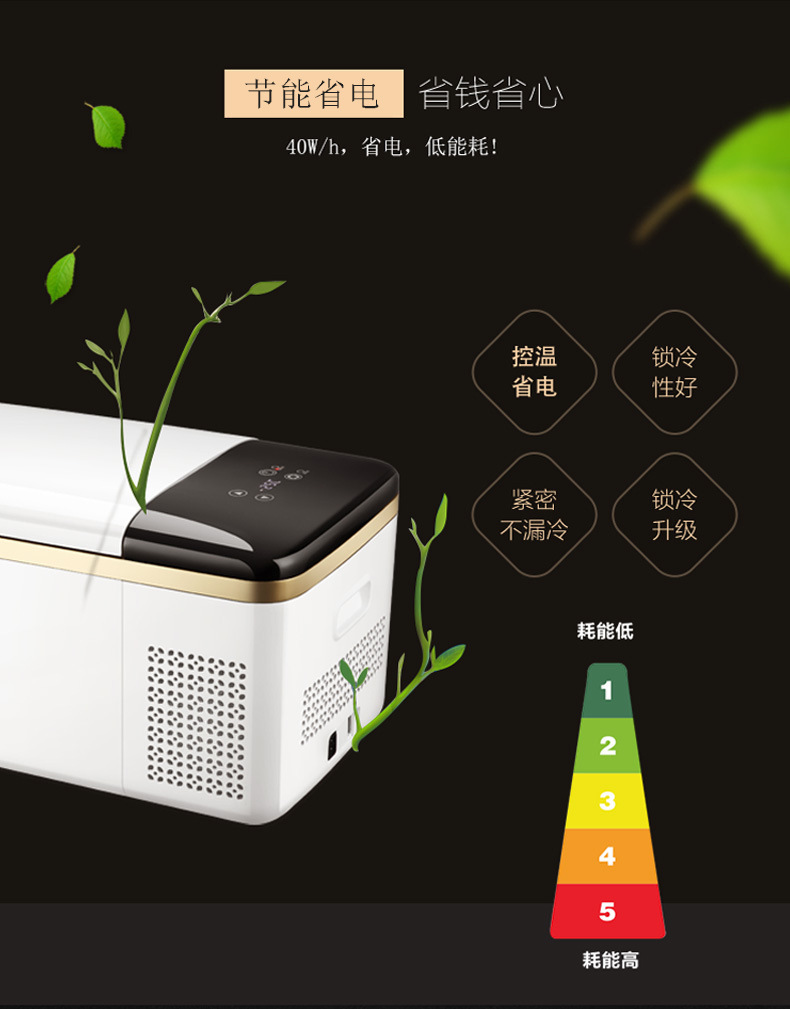Car Refrigerator, Outdoor Small Refrigerator, Cooler Box, Commercial Ice Box, Portable, Special for Stalls, Car, Truck