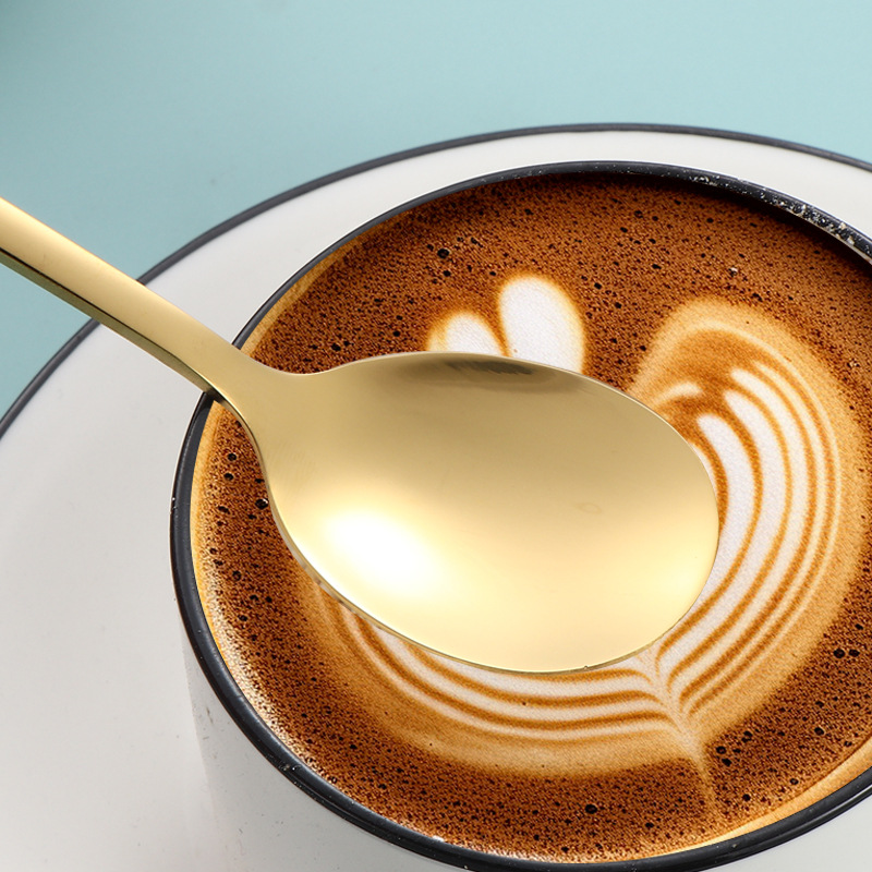 304 cucharas de acero inoxidable cucharas de estilo coreano cucharas de postre de miel cucharas creativas cucharas de hielo cucharas de bar