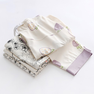 Pregnant Women's Pajama Pants Women's Spring and Autumn Pants Loose plus size Adjustable Postpartum Outer Wear Home Pants Wholesale