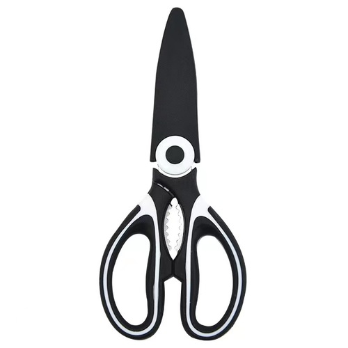 Factory direct supply of sharp stainless steel scissors for cutting vegetables, bone clipping, walnut opening, fish killing artifact, household kitchen scissors