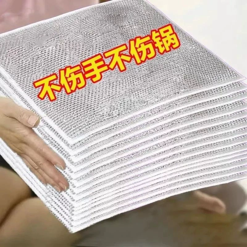 Вместо стальной проволочной сетки тряпки с масляной серебряной проволокой Кухонная металлическая проволока для мытья посуды