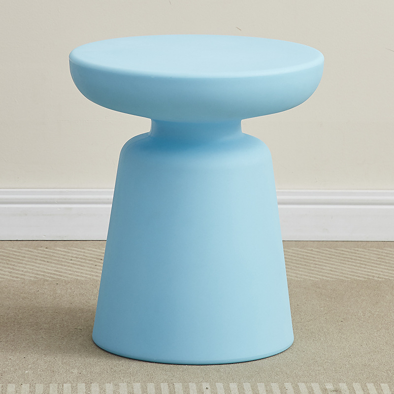 Sofá junto a la mesa de té de la sala de estar simple mesa redonda de cama moderna mesa de cabezal de cama de plástico esquina de mini mesas pequeñas