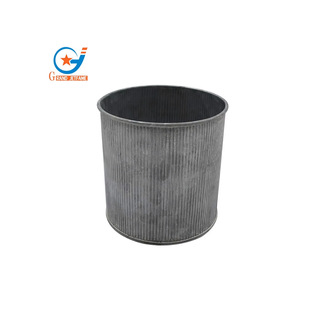European and American Iron Flower Buckets Home Iron Decoration Wholesale Embossed Gardening Iron Flower Buckets