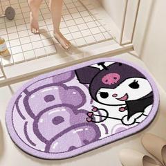 かわいい漫画クロミフロアマット模造カシミヤホーム子供の寝室のドアステップマット浴室吸収性マット