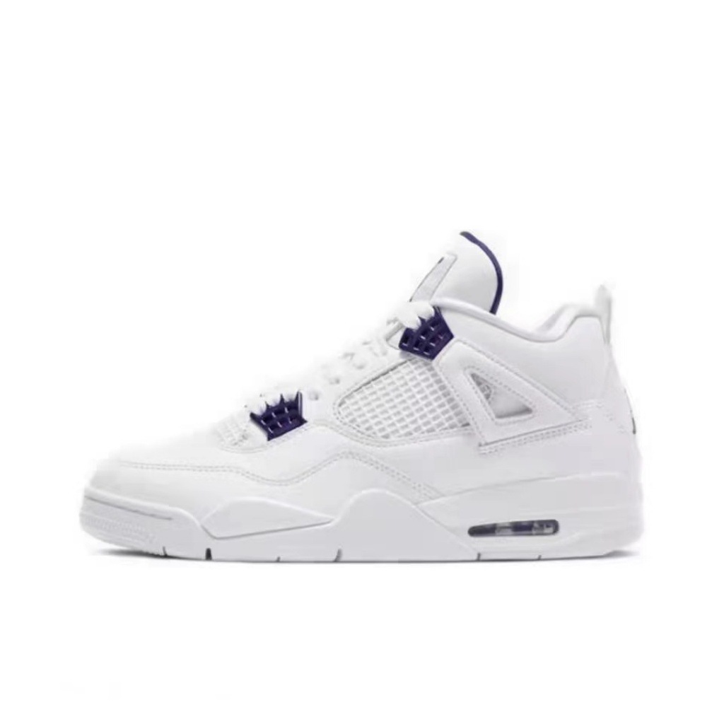 AJ4 negro negro negro rojo pequeño blanco cemento negro gato airbag zapatos de baloncesto Joe4 antideslizante zapatos de hombre y mujer zapatos deportivos transfronterizos image 13