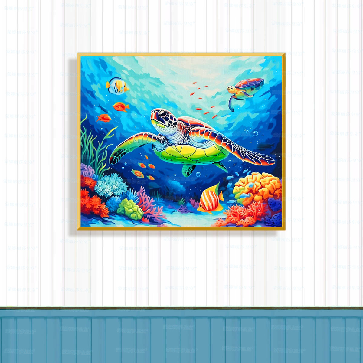 Mona Lisa real bordado de cruz tortuga de color hermoso sueño mar sala de estar decoración de puerta de entrada bordado de hilo a mano image 3