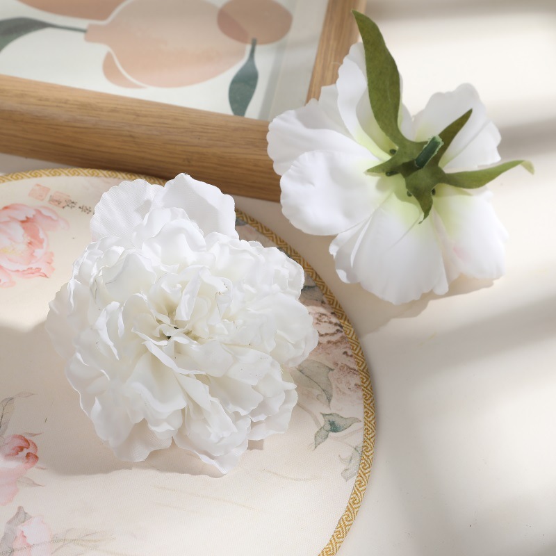 DIY手シミュレーション焼辺牡丹帽子服アクセサリー花花頭絹花偽花結婚祝い花壁装飾|undefined