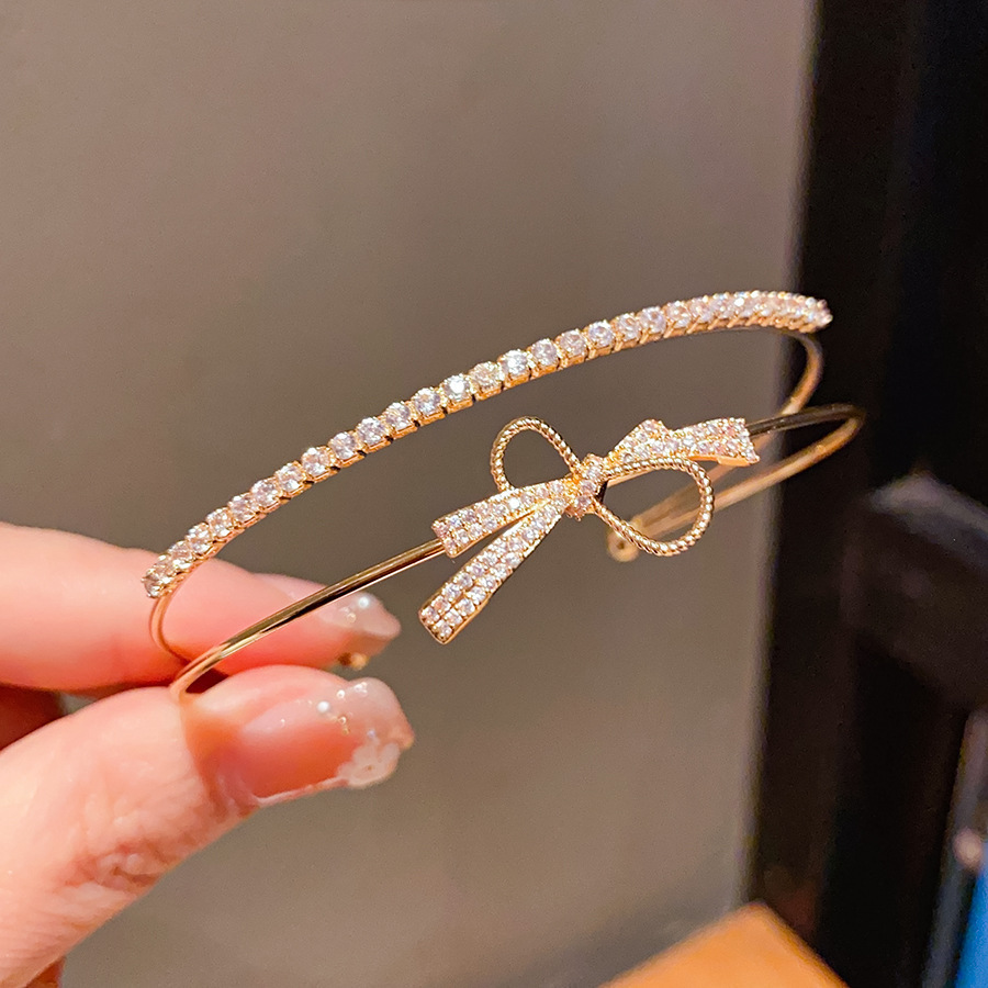 9 pulseras - doradas