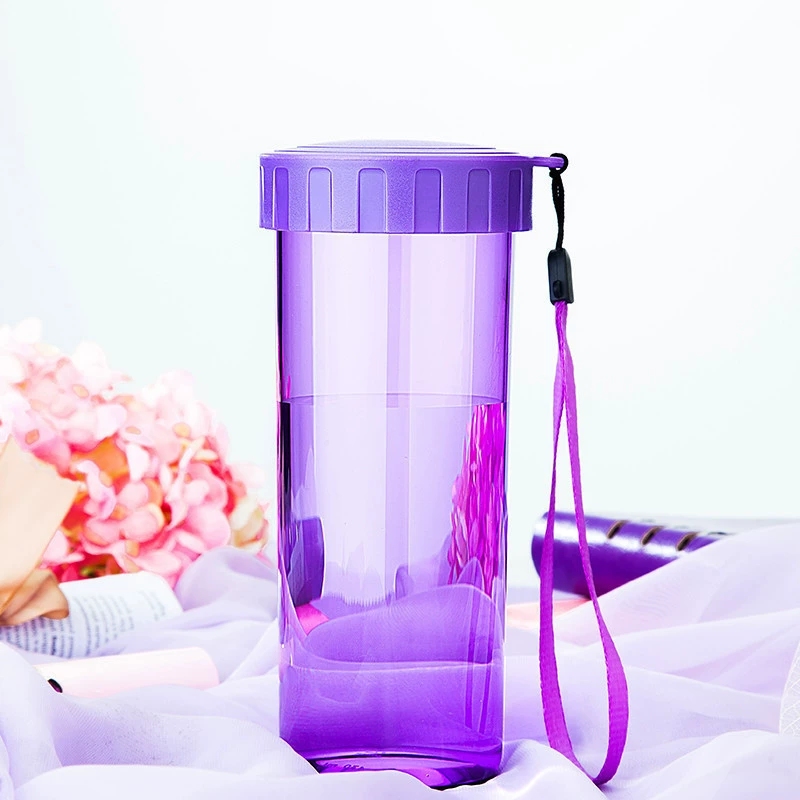 Подходящая для Tupperware 500 мл спортивная чашка для чая, герметичный дизайн, с ручкой-шнуром для переноски, для мужчин и женщин, американский стиль