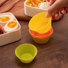 家用可蒸硅胶蛋糕模具硅胶马芬杯微波炉烤箱蛋糕杯宝宝蒸糕模具