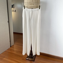 醋酸哑面直筒裤女早秋 气质通勤松紧腰百搭正装裤 垂感西装裤长裤
