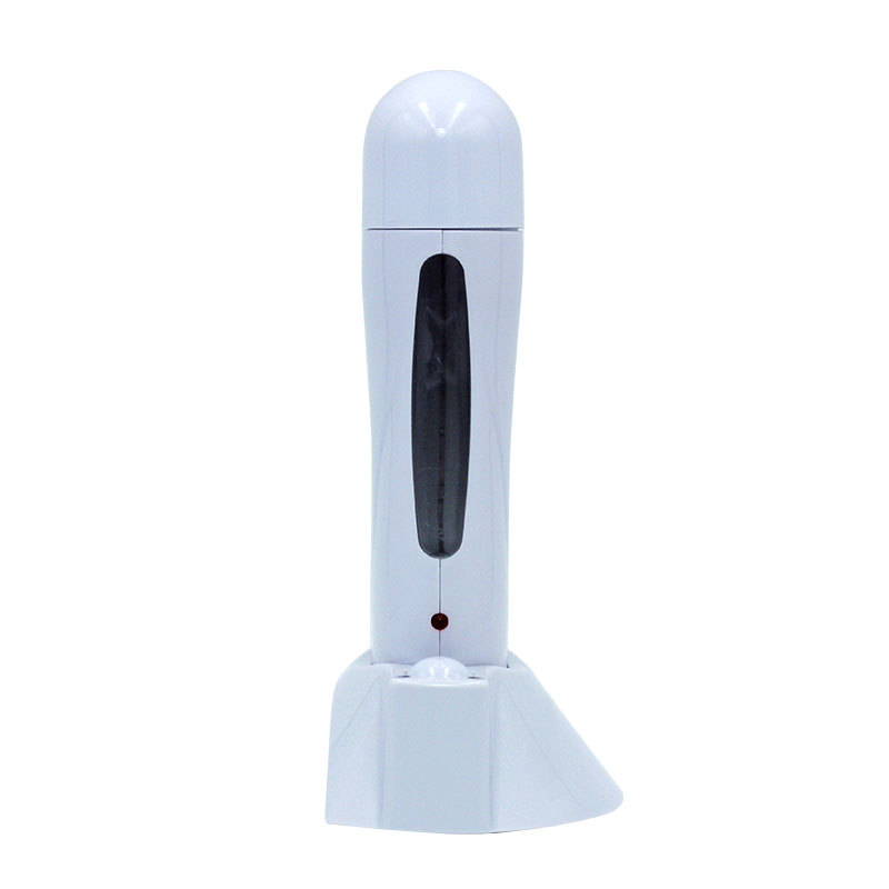 Single-waxing machine with base, portable, for use with wax and wax paper
