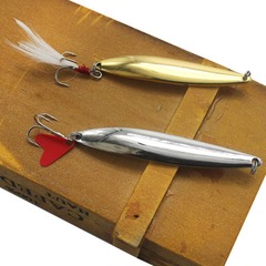 Bass & Pike Jig Lures - Casting Spoon & Blade Baits - Gold Shimmer - 5g-40g