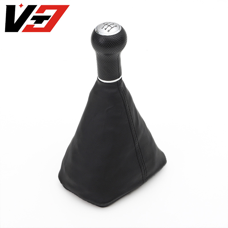 Suitable for Volkswagen Golf 4 Golf 5 Car Gear Head Black Leather Dust Cover Shift Assembly Accessories