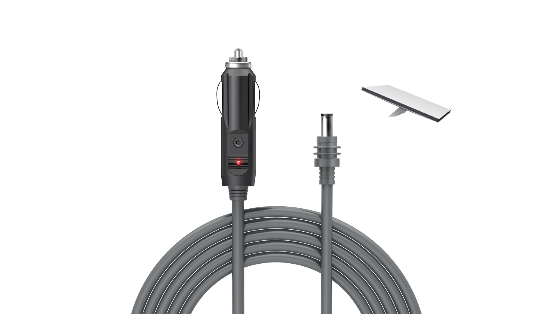 Cross-Border New Indicator Light Car Charging Cable Bw-02 Cigarette Lighter Car Charging Cable Dc Car Charging Cable