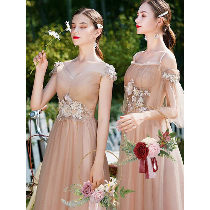 Garland transfronteriza para bodas Bridesmaids Holding Silk