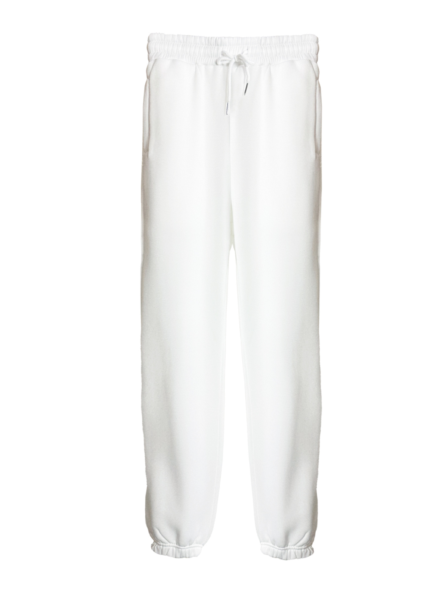 Pantalon de survêtement en polaire noir pour femmes, décontracté, jogging, sport, taille haute, pieds amples, pour la maison_voghion.com