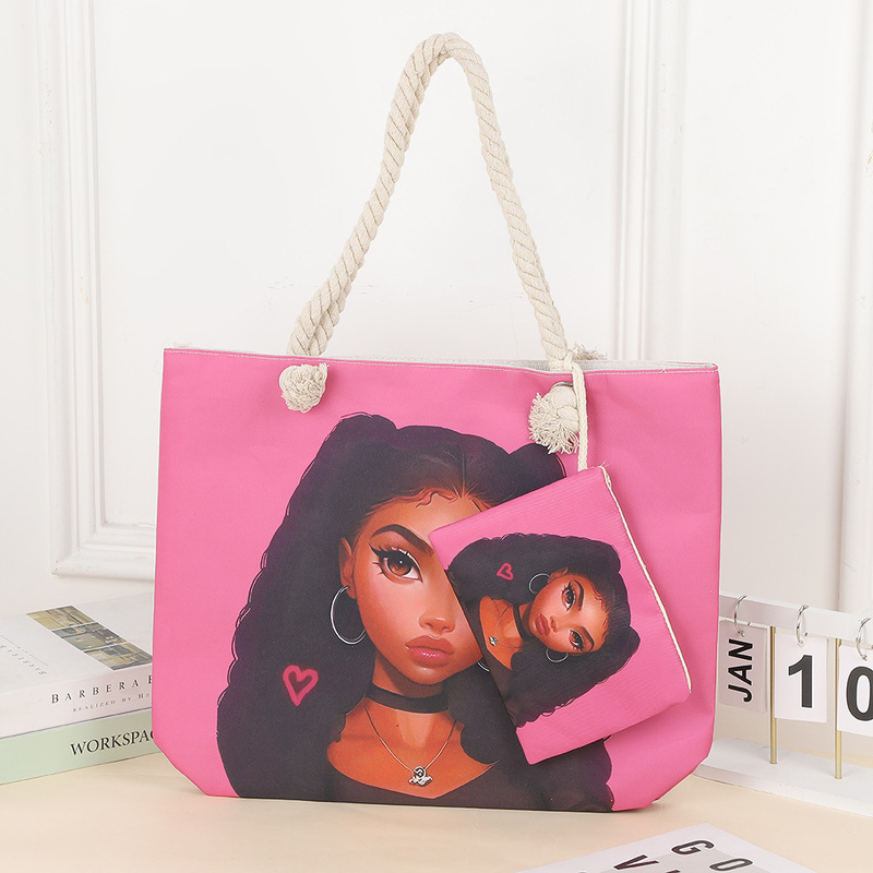 Tote bags起爆現代装飾アフリカ芸術女性キャンバス|undefined