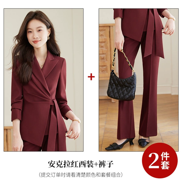 Angora red suit + pants