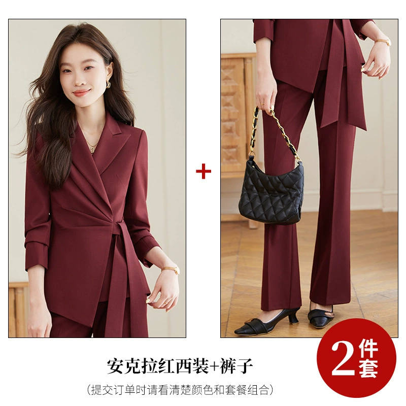 Elite fitted brace, classic suit jacket, set, bright catchy style