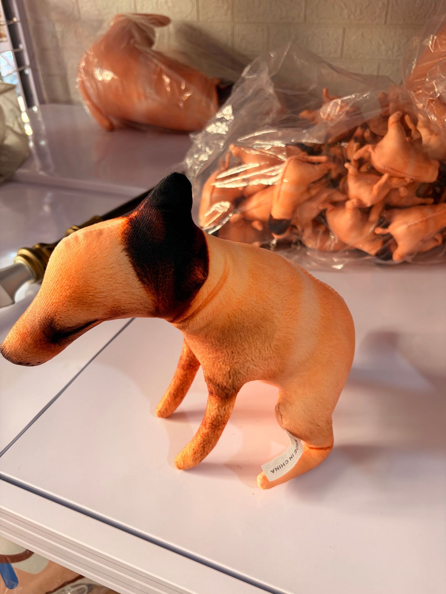 Creative and funny poop-themed dog plush toy, cross-border realistic chicken, duck, and Australian lobster plush doll