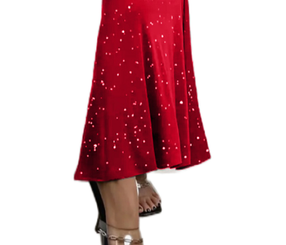 Women's Skirt Streetwear Sequins Solid Color Maxi Long Dress Daily display picture 5