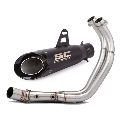 Motorcycle exhaust pipe: Exhaust Pipe Front Section - full-set-j