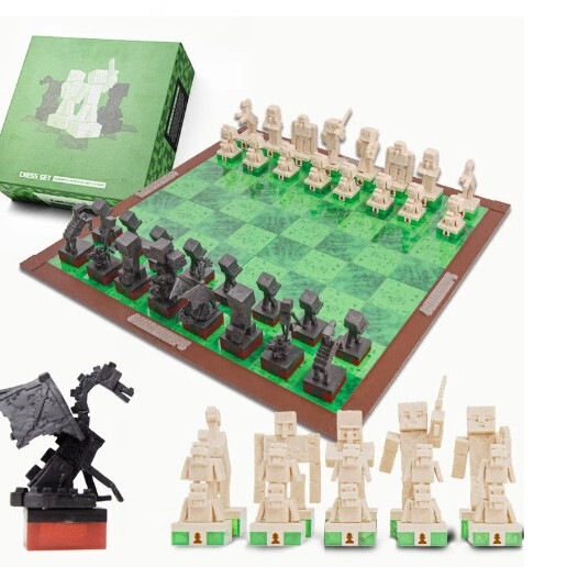 Minecraft Chess Board Game Game Accessories Children's Educational Toys Minecraft Chess Board Game Game Accessories Children's Educational Toys