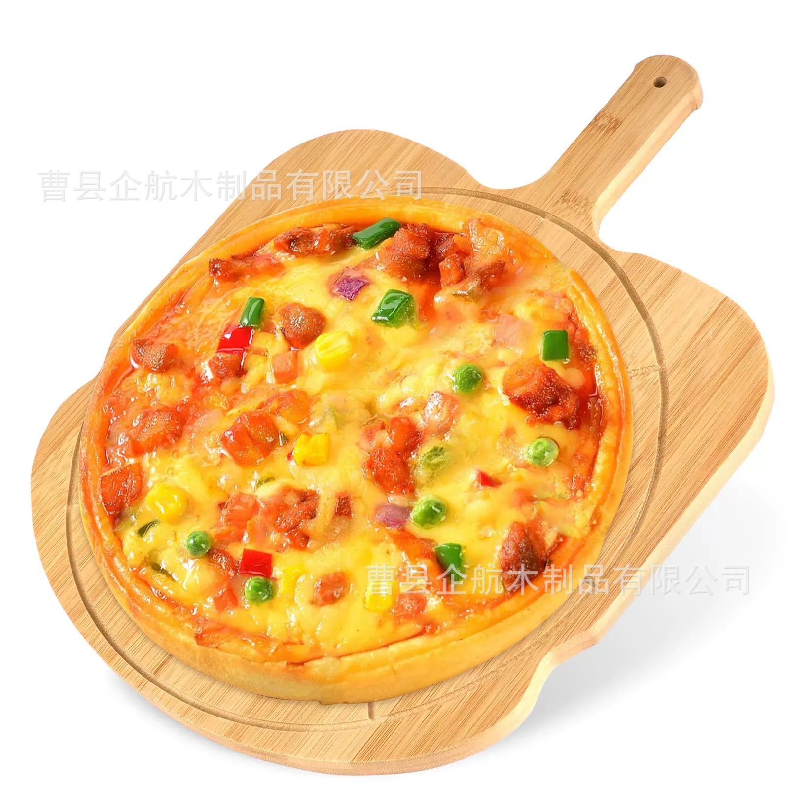 新款实木面包蛋糕披萨托盘糕点点心盘木质披萨托盘竹板烘焙托盘