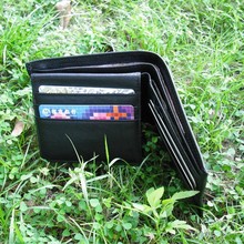 唐风工厂生产男士真皮钱包商务多卡位零钱包男式头层牛皮钱夹短款