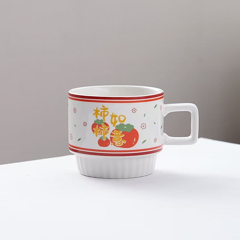 Taza de regalo de bodas de alto valor de cerámica de nicho de dama de honor de alto nivel regalos prácticos