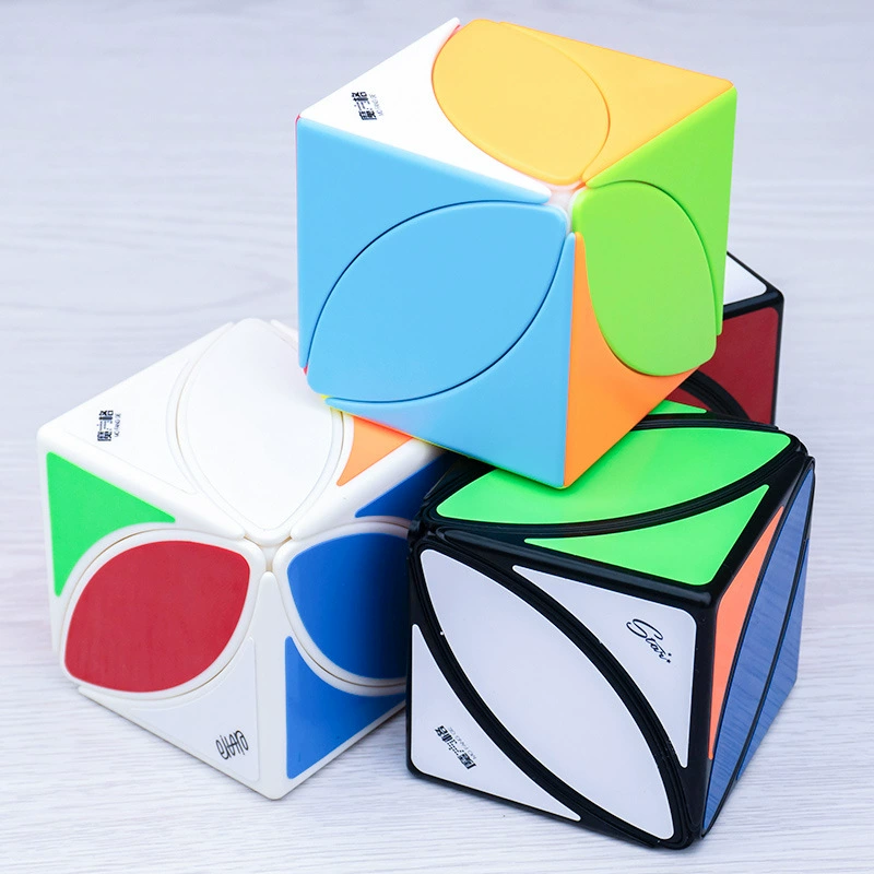 Китайский Rubik's куб, детская наклейка, логическая интеллектуальная умная игрушка, кленовый лист, шесть цветов, логическое мышление, подарок на день рождения