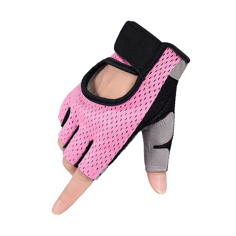 Half-Finger Fitness Gloves Pink