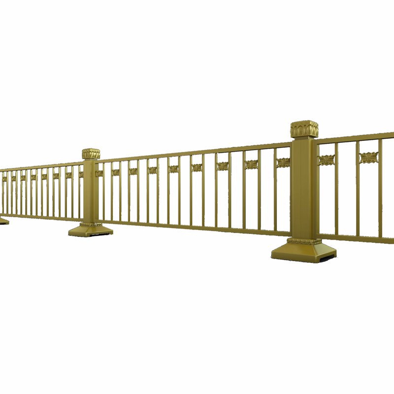 Local Government Road Isolation Barrier In-Stock Manufacturer Iron Horse Anti-Collision Gold Traffic Beijing-Style Anti-Climb Anti-Collision Barrier