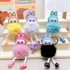 新しいぬいぐるみラブリーシープキーホルダーシリコーンキーチェーンかわいいバッグペンダント小さなギフト卸売