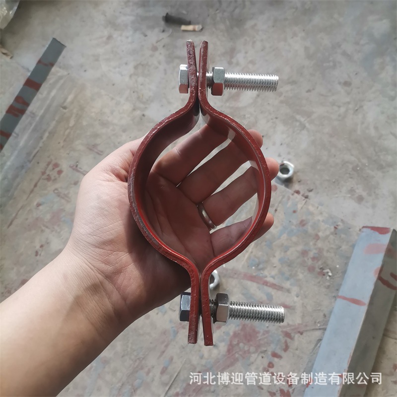 管夹基准型双螺栓管夹管道立管长管夹双孔短管夹四螺栓抱箍-阿里巴巴