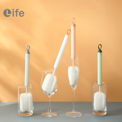 Yiyue Moran contrast color cup brush creative sponge cleaning brush bottle brush long handle cup cleaning brush