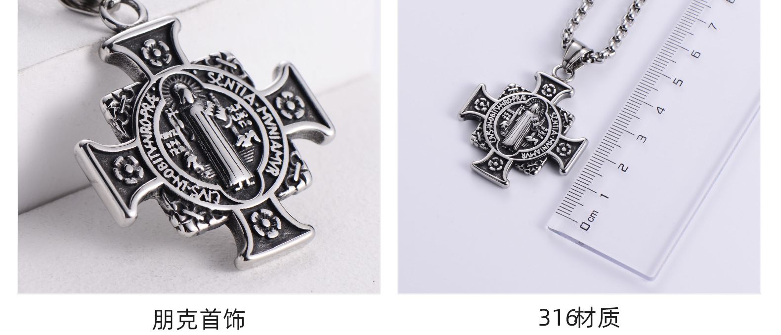 15g Weight 18K Gold Plated Plating Material 304 Stainless Steel Chain Material Business, Festival Occasion 304 Stainless Steel Material Cartoon Character Pattern Men'S Gender Fashion Style Fashion Cartoon Character 304 Stainless Steel 18K Gold Plated Men'S 2