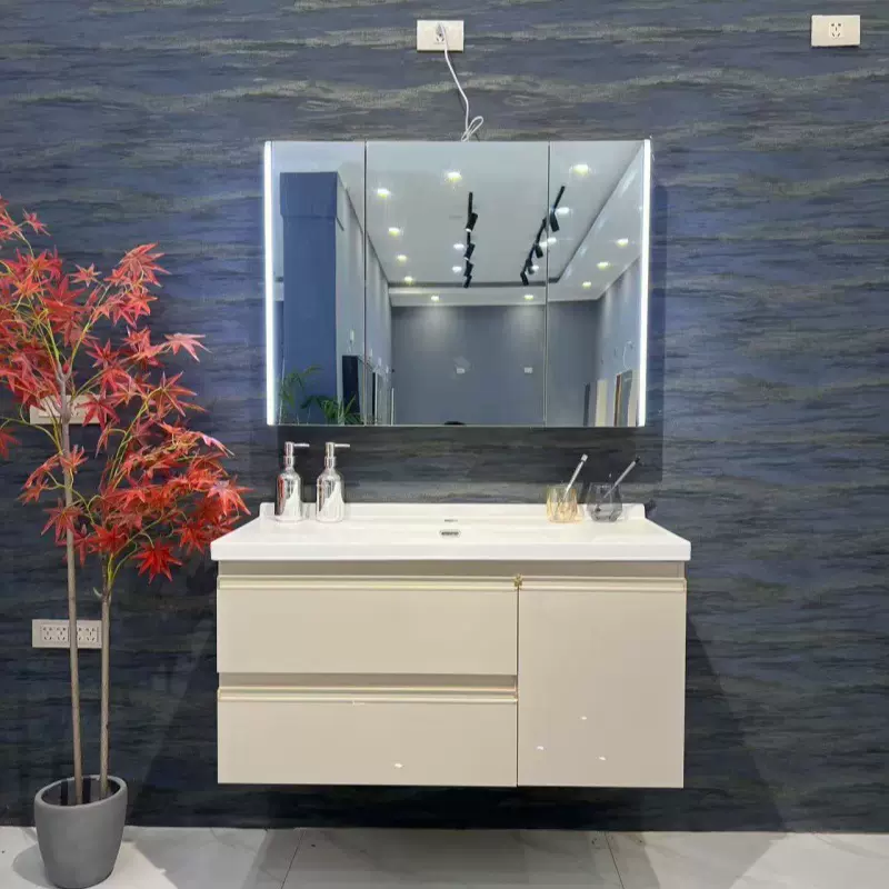 浴室柜现代卫生间组合洗漱台洗脸洗手台盆柜组合卫浴化妆镜柜