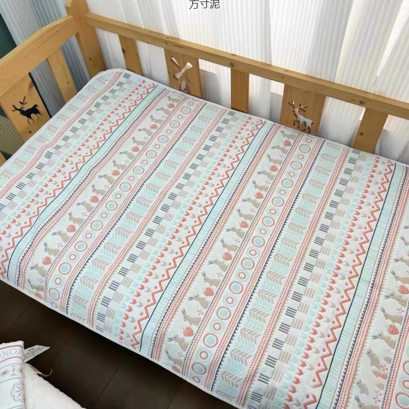 Six-Layer Gauze Soft Mat for Children, Breathable and Moisture-Absorbent, Class a Infant and Toddler Kindergarten Cotton Soft Mat Factory Wholesale