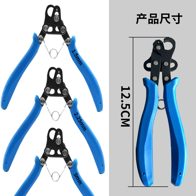 Alicates de aguja enrollables de 9 agujas, bobinado de boca redonda, alambre de oro del anillo C, alambre de plata 925, alambre de cobre, joyería, alicates de bricolaje hechos a mano con cuentas