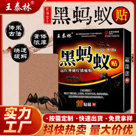 王泰林厂家黑蚂蚁贴关节贴发热护颈护腰护膝跑江湖会销礼品