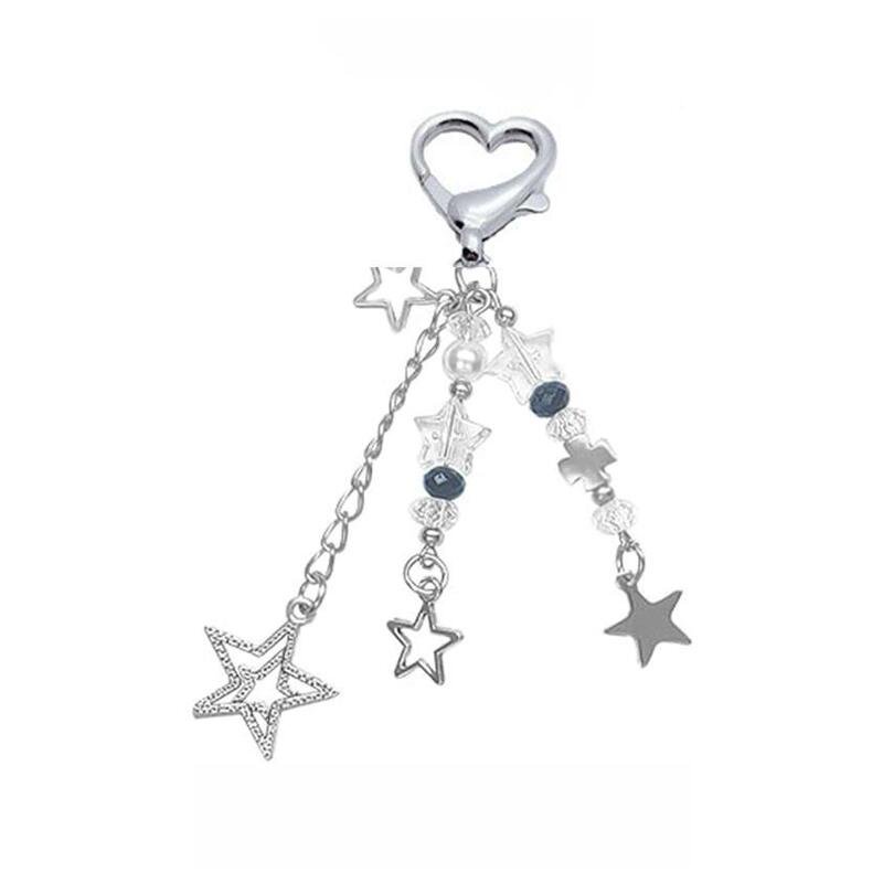 Cute Key Chain Aesthetic Y2K Key Chain Accessories Heart Butterfly Strawberry Bear Keychain Women's Gift