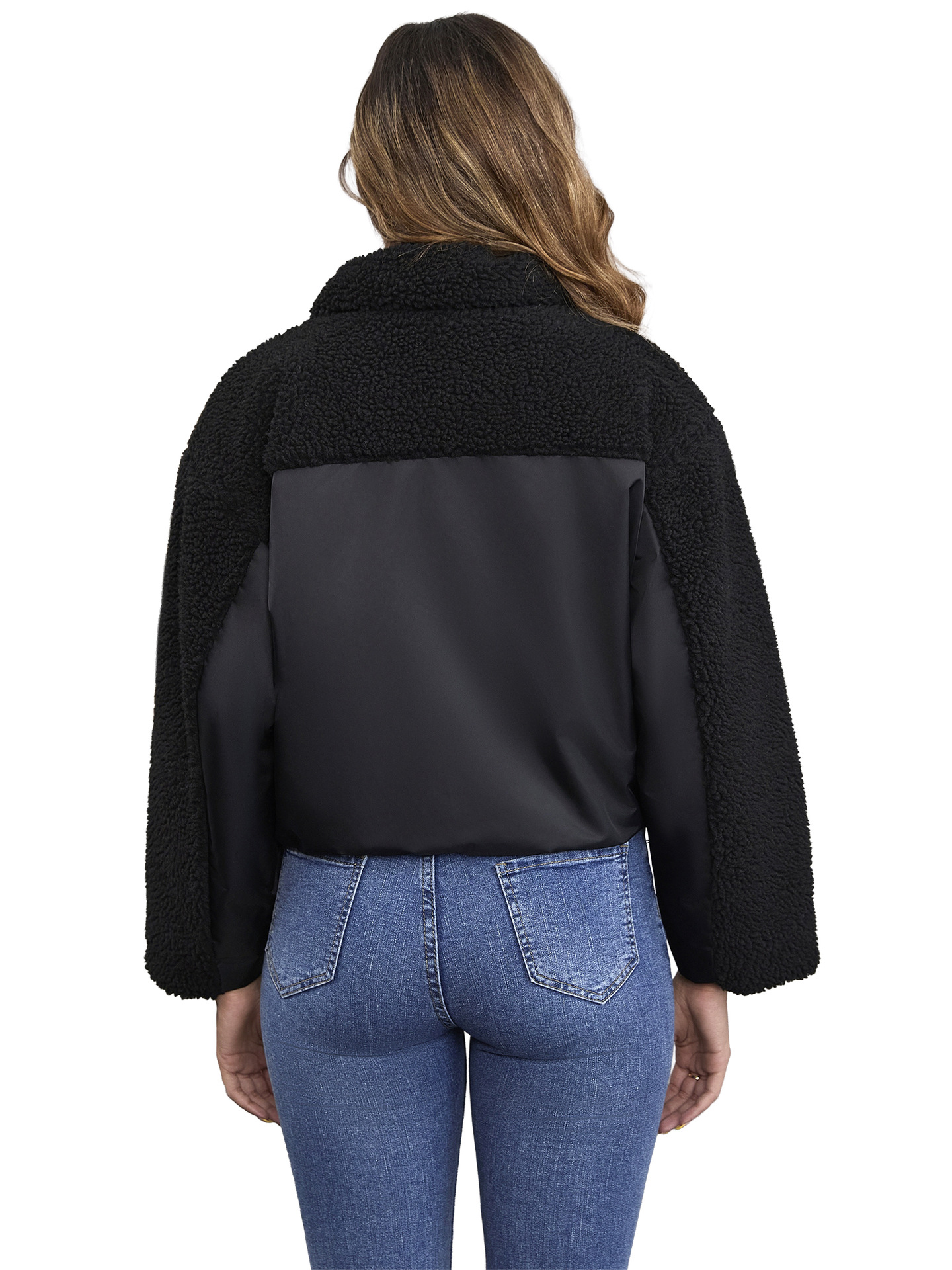 Chaqueta de Lana de Cordero para Mujer de Lana de Alpaca con Botones image 5