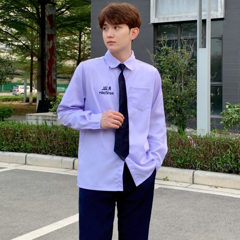 タイの学校制服 JK パフォーマンス服カレッジスタイル中学生と高校生半袖シャツ夏の卒業式制服スーツ|undefined