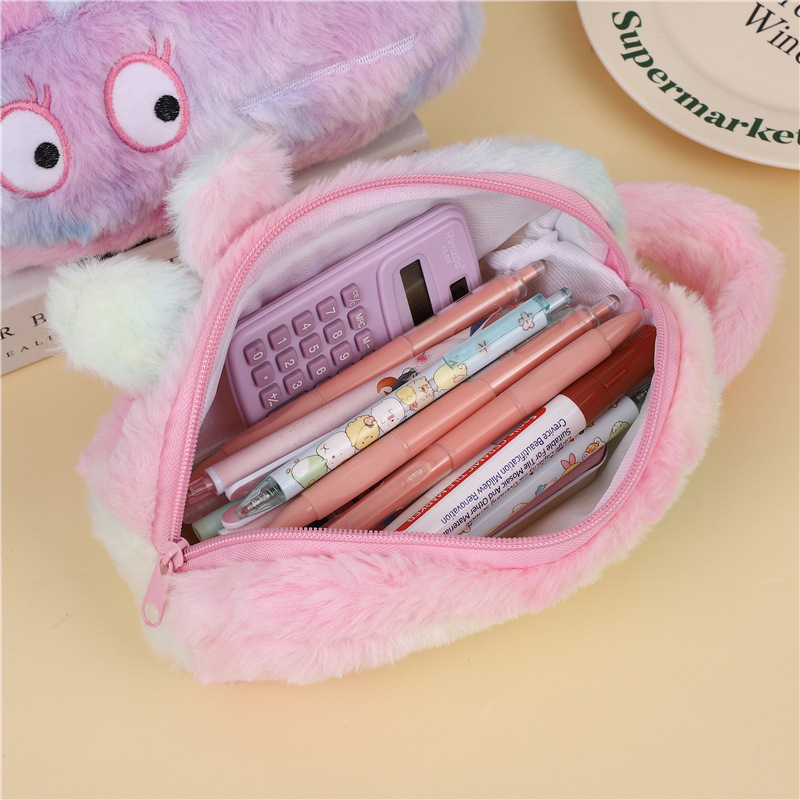 Inswind caja de lápiz de gran capacidad de dibujos animados transfronterizos bolsas de pluma lindas bolsas de almacenamiento de estudiantes niñas bolsas de maquillaje