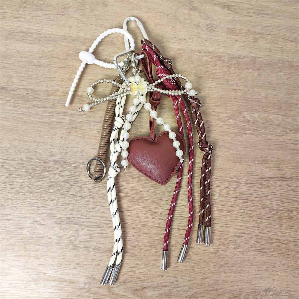 Sweet Style Pu Leather Polyester Heart Shape Bow Knot