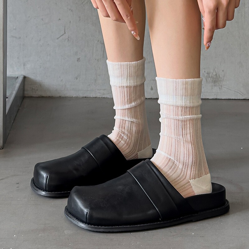 Lightweight Breathable Socks for Women, Mid-Calf Socks, Fairy-Style Mesh Thin Socks, Japanese Miu-Style Spring and Summer Short Socks Lightweight Breathable Socks for Women, Mid-Calf Socks, Fairy-Style Mesh Thin Socks, Japanese Miu-Style Spring and Summer Short Socks