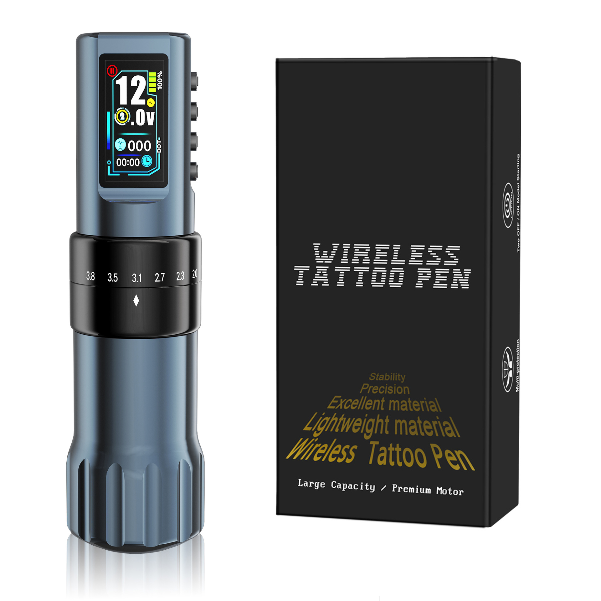 Transfronterizo Tuffking batería inalámbrica tatuaje pluma tatuaje herramienta pluma motor integrado máquina de tatuaje al por mayor